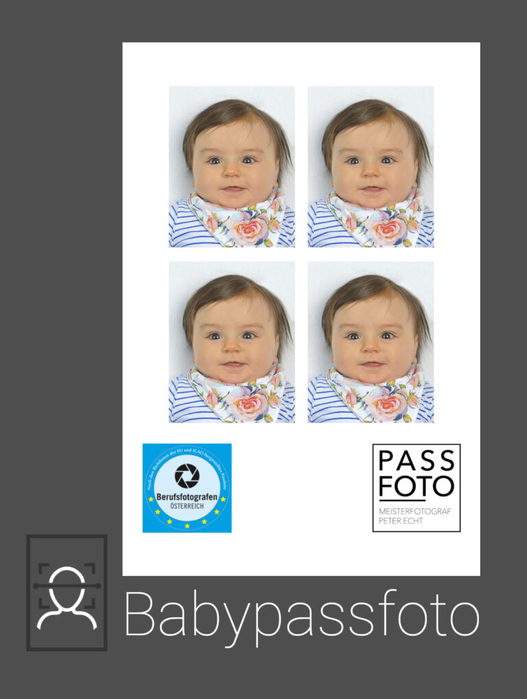 Baby Passfoto für Reisepass seit 15. Juni 2012 nötig.